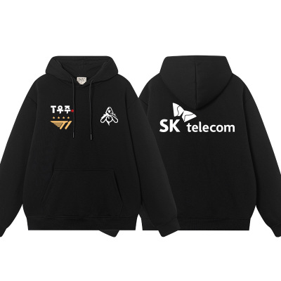 秀洛S15世界赛LPL出征服SKT T1战队队服FAKER同款连帽卫衣