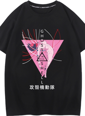 秀洛T恤男短袖Ghost in the Shell纯棉押井守士郎衣服攻壳机动队