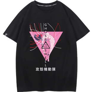 秀洛T恤男短袖Ghost in the Shell纯棉押井守士郎衣服攻壳机动队