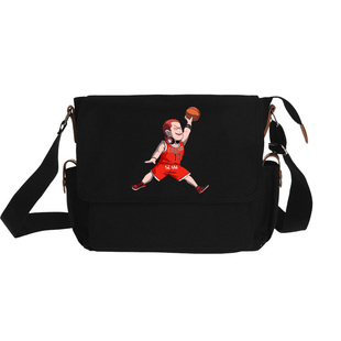 飞人樱木花道灌篮篮球周边书包斜挎包中小学生单肩包背包男邮差包