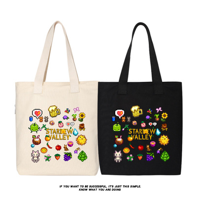 秀洛Stardew valley 星露谷物语switch游戏周边托特包帆布单肩包