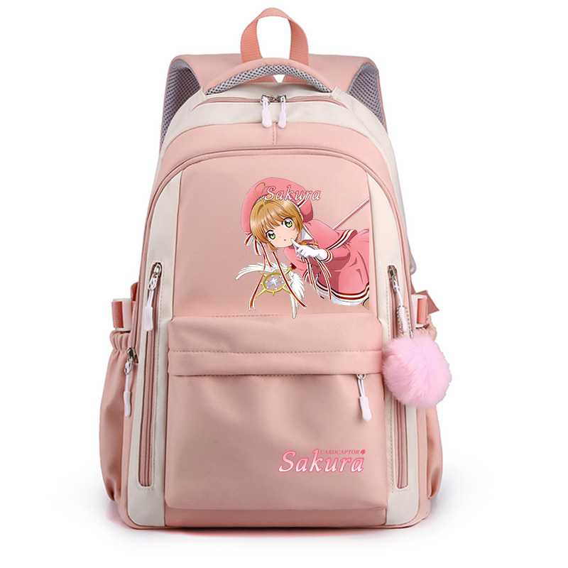 魔卡少女樱双肩包卡通动漫背包