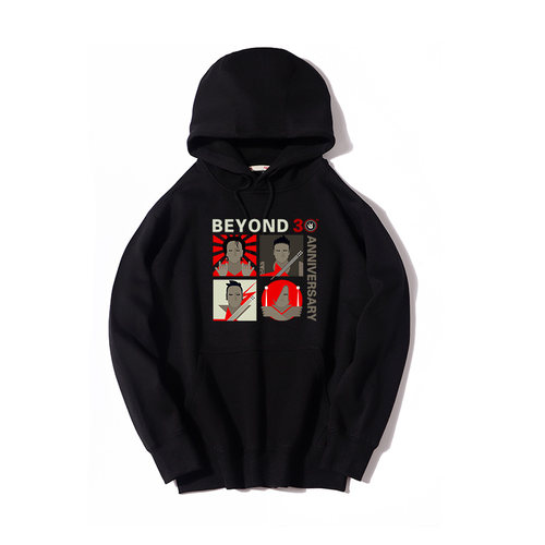 beyond黄家驹卫衣秋冬宽松帽衫