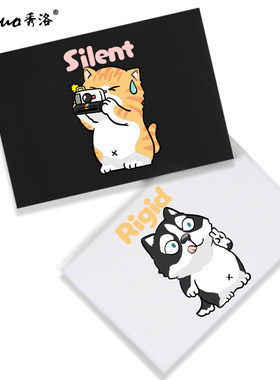 秀洛大橘猫咪哈士奇狗狗二哈印花T恤短袖情侣装痛衣夏装小众衣服