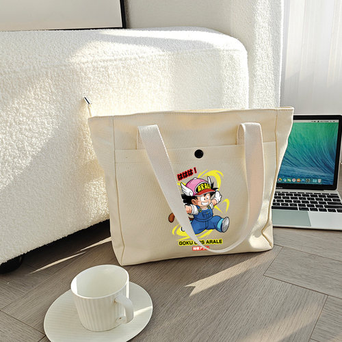 阿拉蕾联名七龙珠z孙悟空恶搞单肩包手提包环保袋托特包袋大容量