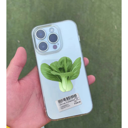 适用苹果13pro手机壳防摔全包摄像头iphone15plus/14max小白菜个性潮男6s/se2/13mini/11/xr硅胶软7plus/xs