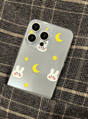 可爱卡通女适用于苹果12Prox机手壳透明硅胶iphone15/13mini/xsmax防摔全包边14plus/8甜美少女xr