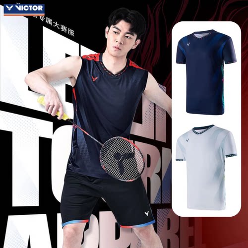 胜利羽毛球服李梓嘉同款速干短袖