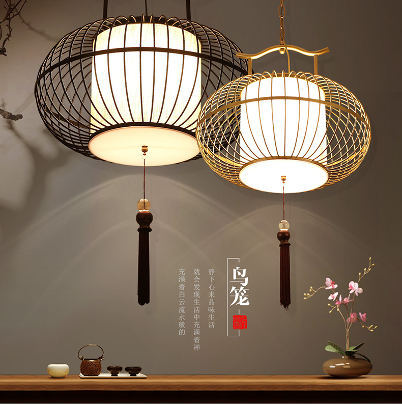 美式复古灯笼古典过道玄关楼梯走廊灯餐饮饭店吊灯中式酒店商用灯
