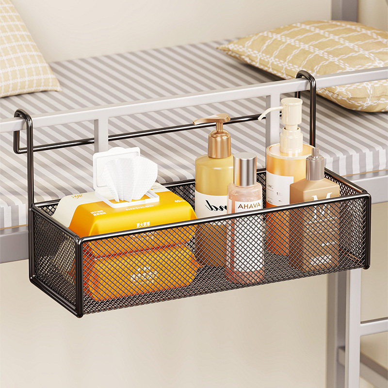 床头置物架免打孔收纳架挂钩床上挂篮悬挂式床边上铺寝室好物神器