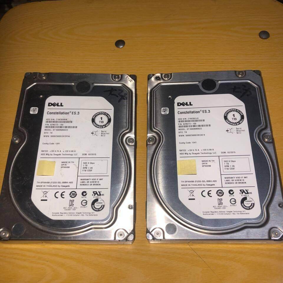 ●GeFeng●戴尔ST1000NM0023 SAS 7.2K 1TB R720 R620服务器硬盘