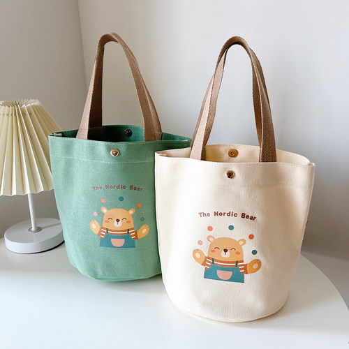 帆布包女包包手提包便当包手机包饭盒袋妈咪包手拎小包帆布袋定制