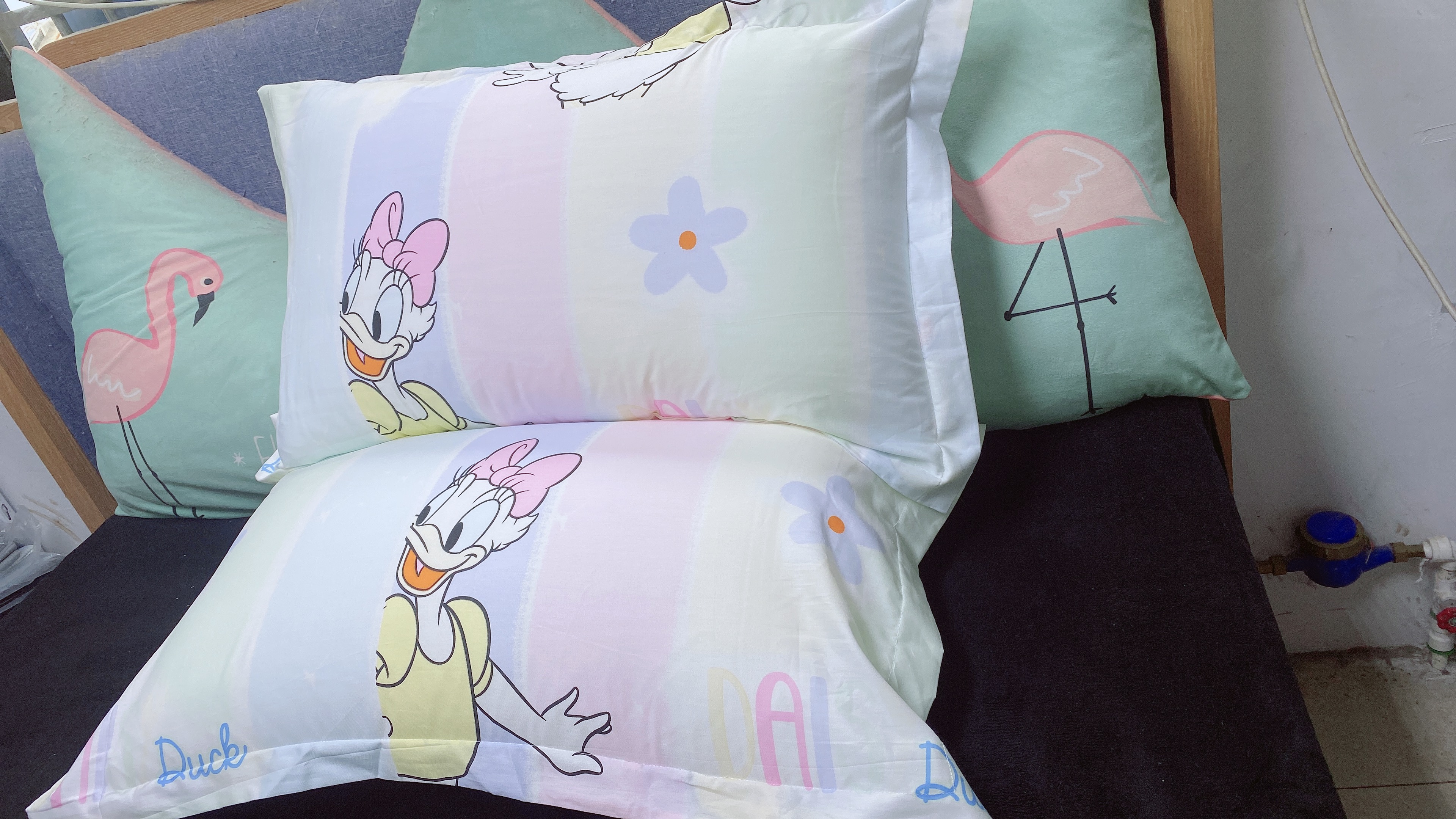 100%纯棉斜纹枕套一对48×74cm 全棉枕套2只 默认微微瑕疵2对包邮