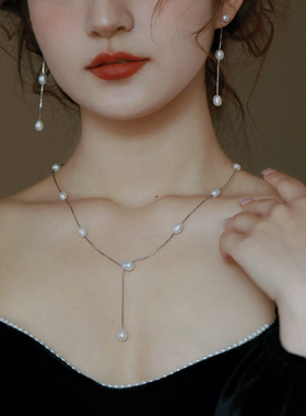 瑞秋同款老友记套装纯银项链