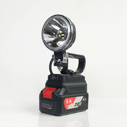 手提款聚光灯适用于东成款锂电池工作灯LED应急灯带USB维修探照灯