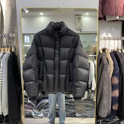 高货冬潮牌韩系轻薄羽绒服男士宽松面包服立领保暖90绒羽绒服外套