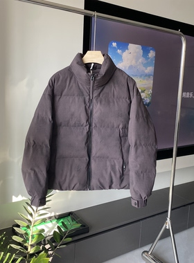 美式高货青年扎染冬季男加厚保暖羽绒服立领拉链短款外套90绒潮