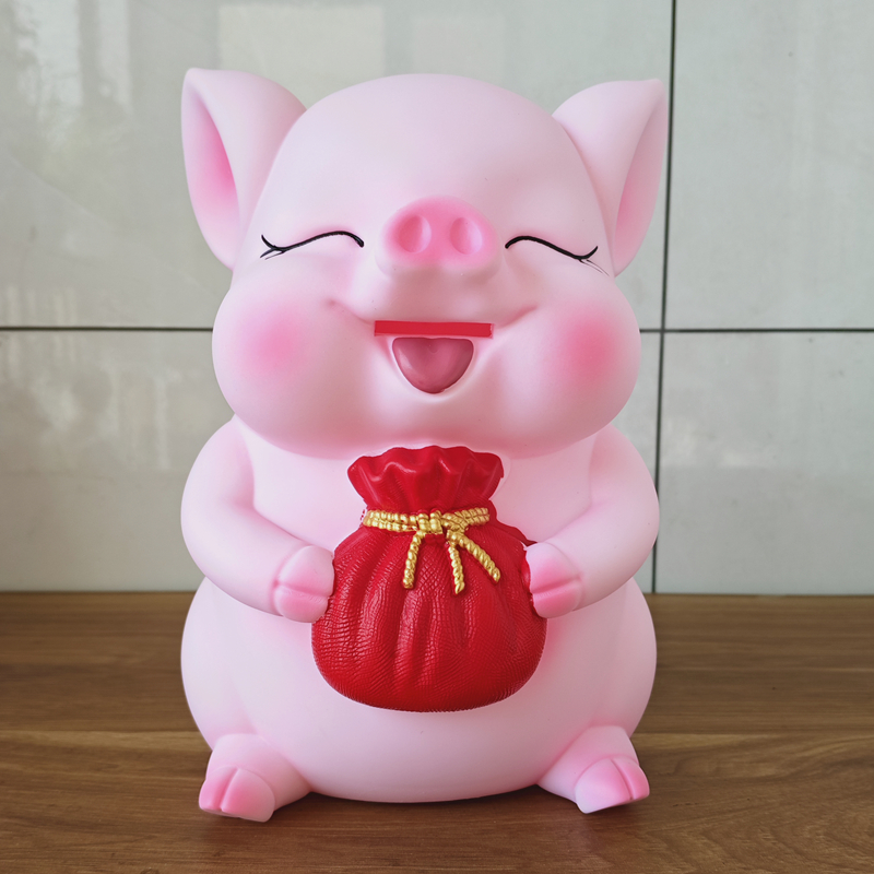 2025新款可爱猪储蓄罐超大容量儿童存钱罐防摔只进不出成人储钱罐