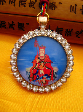 YC4330新款精品藏地地藏菩萨唐卡镶钻佛牌吊坠法会结缘挂件定制