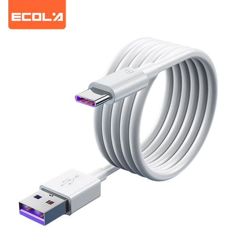 宜客莱(ECOLA)6A超级快充Type-C数据线（1米）Z38WT 白色