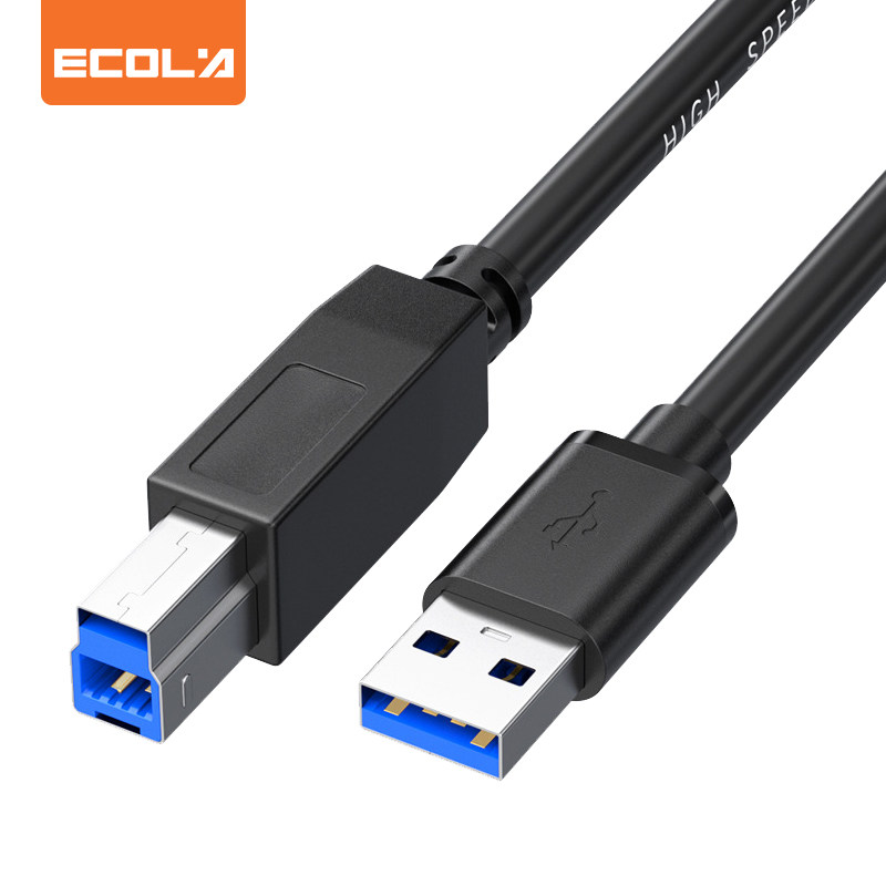 宜客莱（ECOLA）CB40-P5 USB3.0方口打印线 5米
