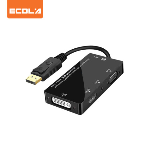 宜客莱（ECOLA）CB3-DPHVD 四合一高清连接转换器4K 支持同显