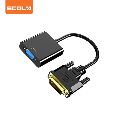 宜客莱（ECOLA）CB3-DVIV DVI公转VGA母转接头 视频线转换器
