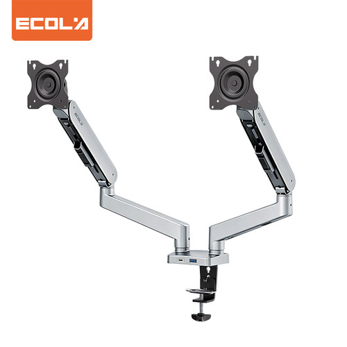 宜客莱（ECOLA)F92HSV  铝合金显示器支架双拓展坞款 双臂