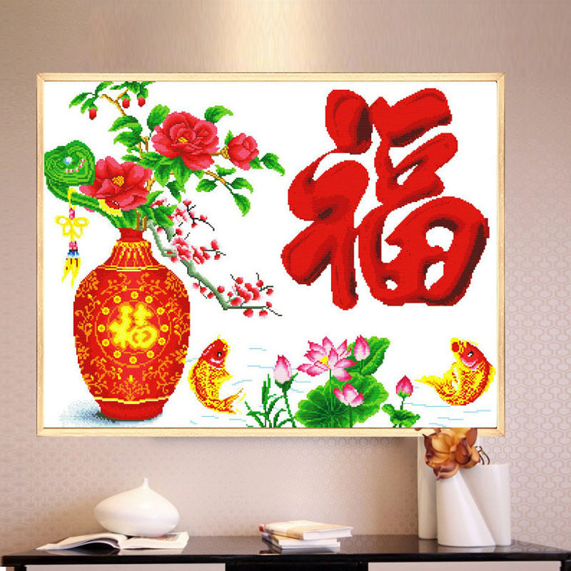 2022客厅卧室线绣十字绣