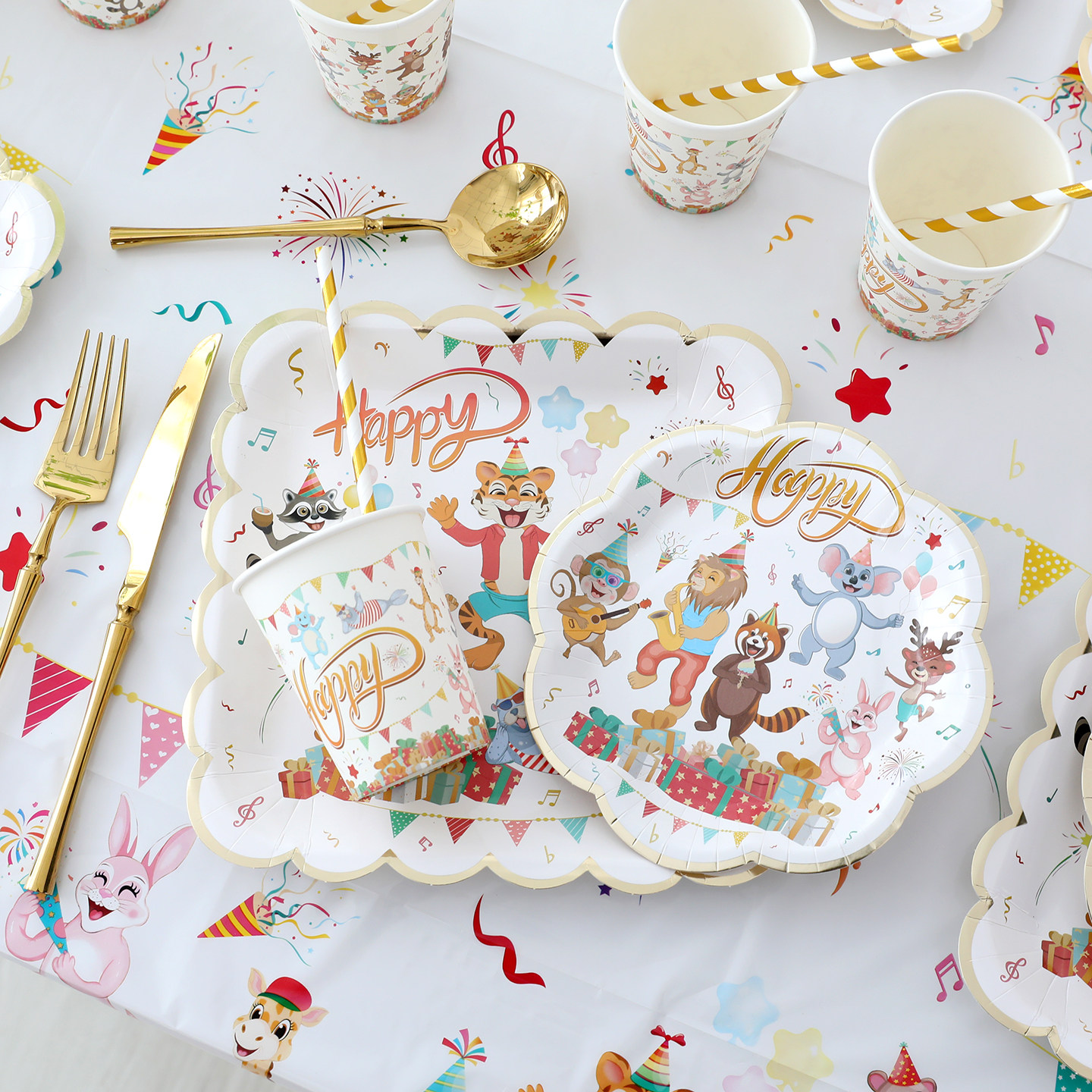 生日场景布置装饰派对餐具一次性纸盘男女孩生日快乐氛围感桌布,节庆用品/礼品,节日装扮用品,淘宝优惠券,粉丝福利购,淘宝优惠卷