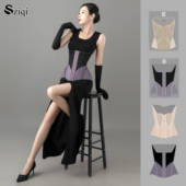 Sziqi全域加高霸王荷花 专业护腰 1扣凤蝶 16扣紫峰