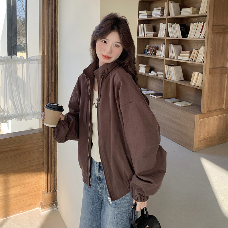 秋款复古咖不挑人减龄显白外套8802-P145-K208,女装短外套,2C207