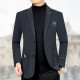 中年男士 爸爸毛呢西装 西服外套春秋新款 短款 上衣 休闲修身 宁波西装