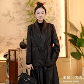 新中式 重锻双面穿100%桑蚕丝上衣 国风 百搭 28502 时尚 莹