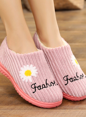 老北京女式棉鞋 加绒加厚底保暖雪地靴 冬季防滑厚底妈妈平底棉鞋