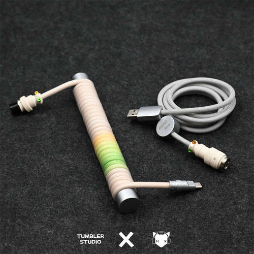 Tumbler studio X 耳机狐 CAD不重画R2联名客制化航插线键盘线