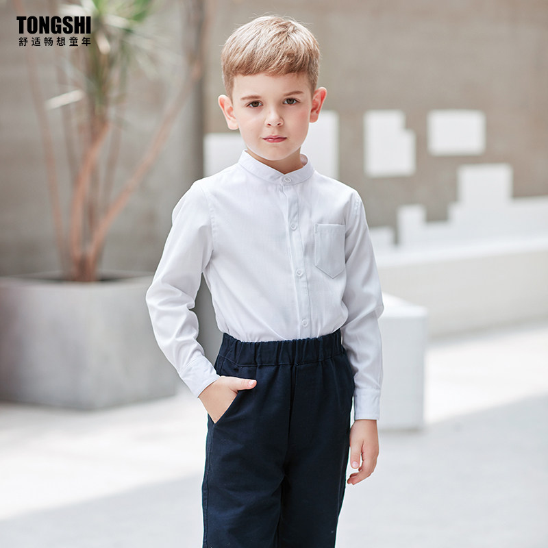 童狮春秋单衬衫校服学院风英伦中小学生幼儿园服制服表演服演出服在类目 童装/婴儿装/亲子装, 衬衫中 - 来自Buy2taobao.com提供专业的淘宝代购服务