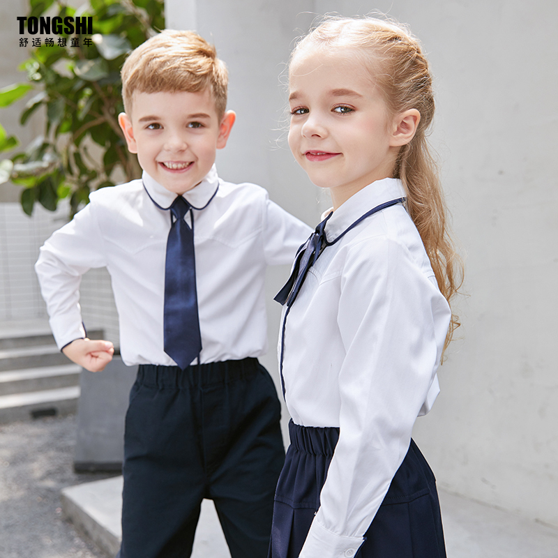 童狮春秋校服套装学院风英伦中小学生幼儿园服制服表演服演出服-封面