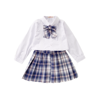 学院风女童jk套装制服小学生校服春秋装儿童日系定制dk初中生班服