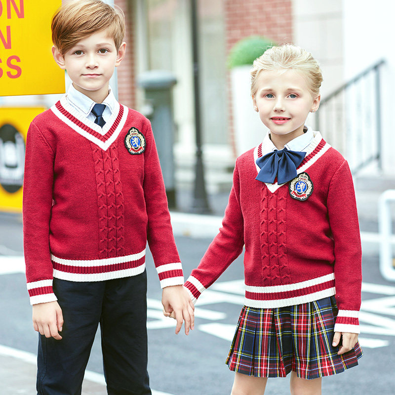 秋冬装中小学生套头幼儿园园服