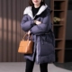 连帽加厚羽绒棉服女欧货2025冬季 新款 韩版 时尚 显瘦中长款 棉衣外套