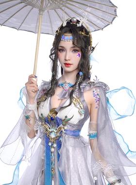 【优派瑞】剑网三 剑3 承霁套 蓬莱 成女 承霁伞娘cos服装 征集