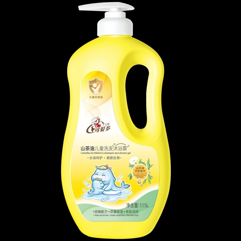 可爱多山茶油儿童洗发沐浴露二合一1.15L温和型宝宝洗沐家庭装