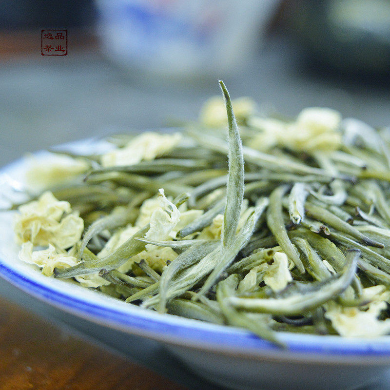 浓香雪竹飘雪2026春茶四川蒙顶山特级伏花全芽茉莉花茶金针兰雪