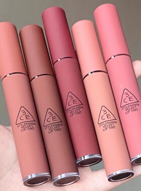 3ce唇釉丝绒雾面哑光taupe砖红棕childlike苦咖色change mode口红