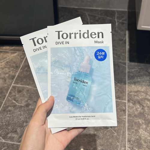 【保税】韩国桃瑞丹Torriden低分子5D玻尿酸精华面膜补水保湿舒缓