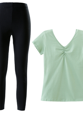 舞蹈服上衣儿童女芭蕾舞练功服上衣形体服分体款长短袖秋冬考级服