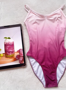 儿童舞蹈服女练功服渐变色吊带青青之芭蕾舞高胯体服艺中国舞考级