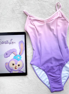 儿童舞蹈服女练功服渐变色吊带青青之芭蕾舞高胯体服艺考级中国舞