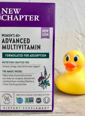 New Chapter新章女性40岁以上advanced综合复合维生素40+2型96粒